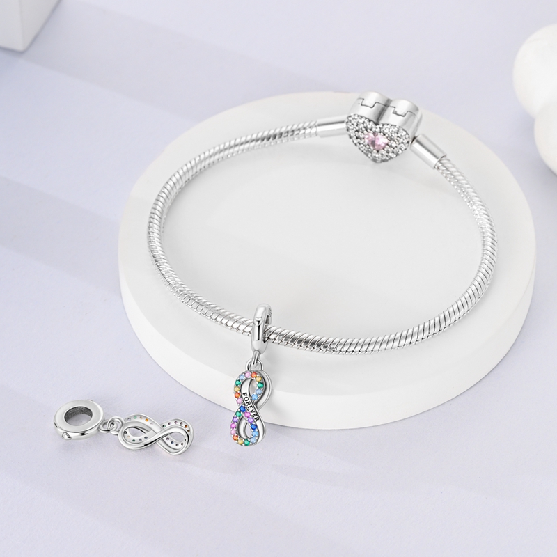 925 Silver Radiant Eternal Love Pendant Charm Bead
